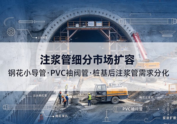 北仑注浆管细分市场扩容，隧道钢花小导管、PVC 袖阀管、桩基后注浆管需求分化